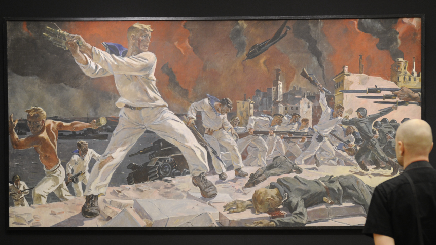 Одну из самых известных картин Дейнеки привезли в Севастополь ко Дню Победы